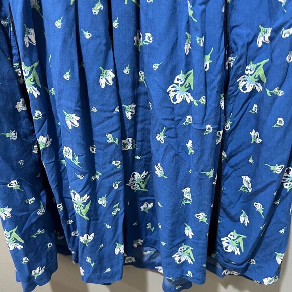 Matilda Jane Womens Blue Floral Flowy Dress M Day Tripping Boho Long Sleeve - Picture 14 of 15